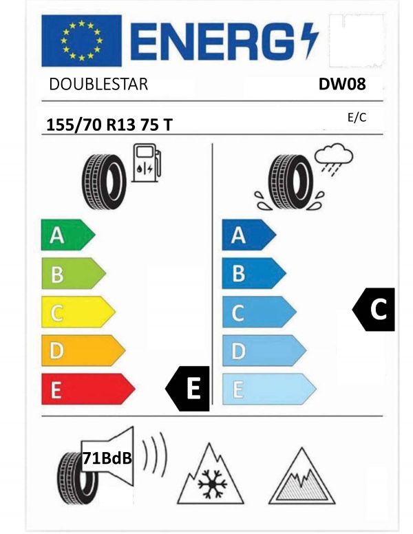 Eticheta Energetica Anvelope  155 70 R13 Doublestar Dw08 