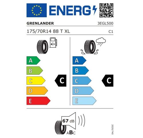 Eticheta Energetica Anvelope  175 70 R14 Grenlander Colo H02 