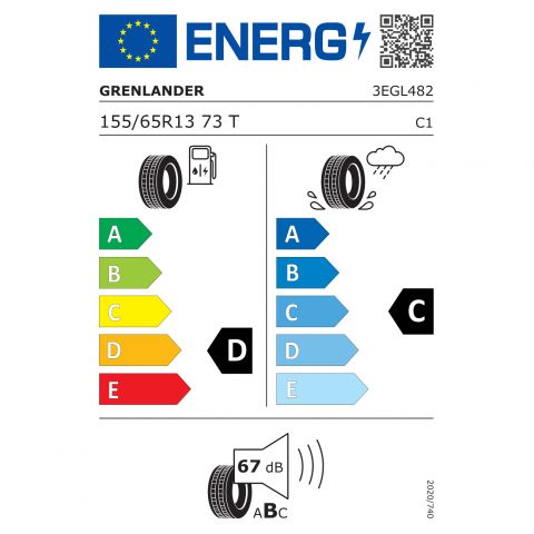 Eticheta Energetica Anvelope  155 65 R13 Grenlander Colo H02 