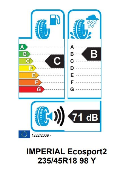 Eticheta Energetica Anvelope  235 45 R18 Imperial Ecosport 2 