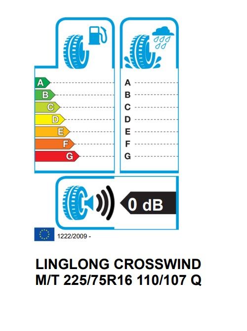 Eticheta Energetica Anvelope  225 75 R16 Linglong Crosswind M/t 