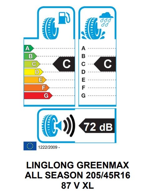 Eticheta Energetica Anvelope  205 45 R16 Linglong Grenmax  