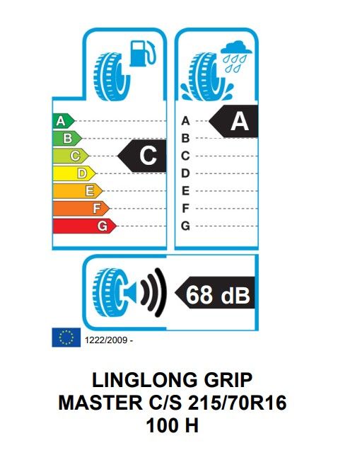 Eticheta Energetica Anvelope  215 70 R16 Linglong Grip Master C/s 