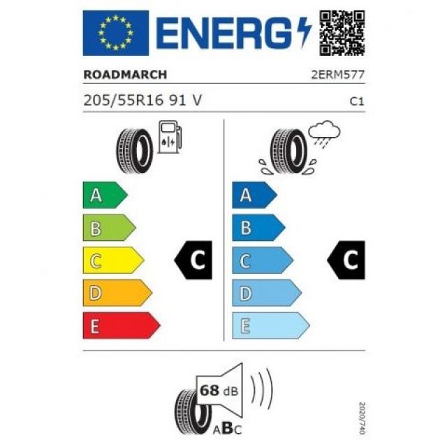 Eticheta Energetica Anvelope  205 55 R16 Roadmarch Ecopro 