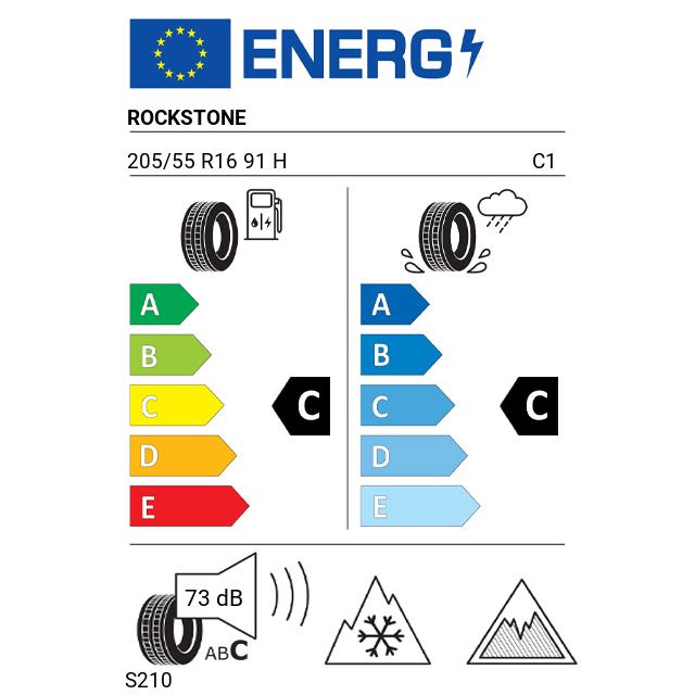 Eticheta Energetica Anvelope  205 55 R16 Rockstone S210 
