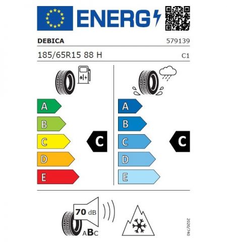 Eticheta Energetica Anvelope  185 65 R15 Debica Navigator 3 