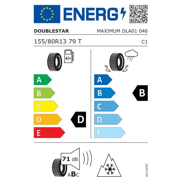Eticheta Energetica Anvelope  155 80 R13 Doublestar Dla01 