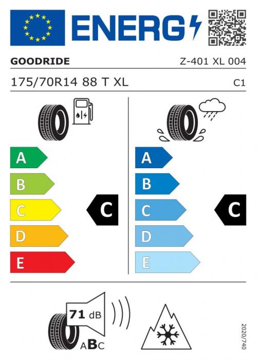 Eticheta Energetica Anvelope  175 70 R14 Goodride Z401 