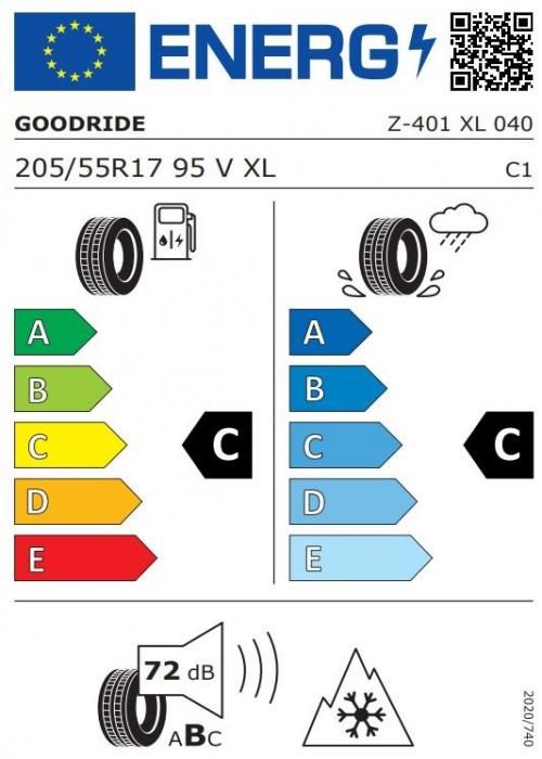 Eticheta Energetica Anvelope  205 55 R17 Goodride Z401 