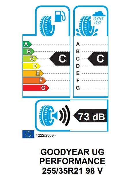 Eticheta Energetica Anvelope  255 35 R21 Goodyear Ultragrip Performance + 