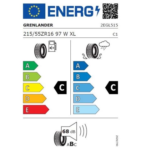 Eticheta Energetica Anvelope  215 55 R16 Grenlander Colo H02 