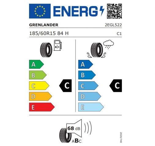 Eticheta Energetica Anvelope  185 60 R15 Grenlander Colo H02 