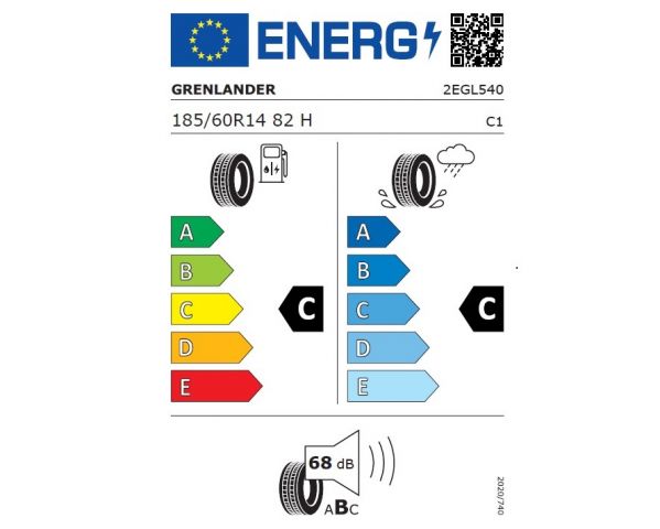 Eticheta Energetica Anvelope  185 60 R14 Grenlander Colo H02 