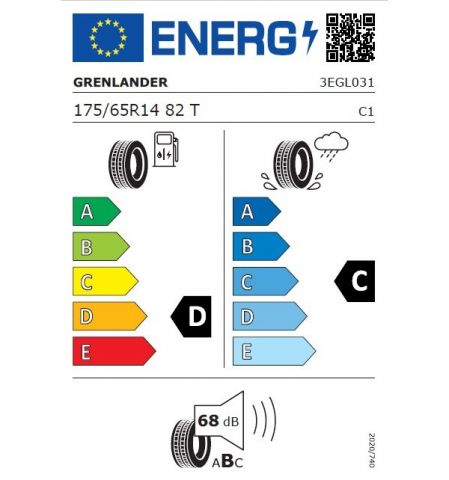Eticheta Energetica Anvelope  175 65 R14 Grenlander L-grip 16 