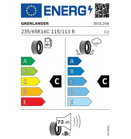 Eticheta Energetica Anvelope  235 65 R16C Grenlander L-max 9 