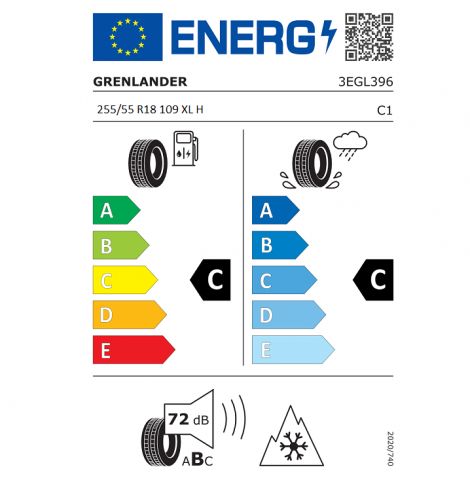 Eticheta Energetica Anvelope  255 55 R18 Grenlander Winter Gl868 