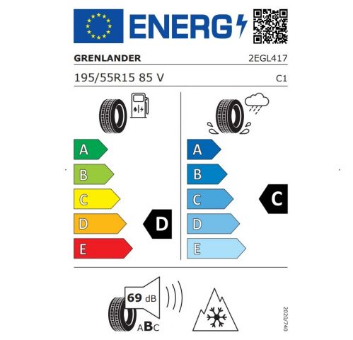 Eticheta Energetica Anvelope  195 55 R15 Grenlander Winter Gl868 