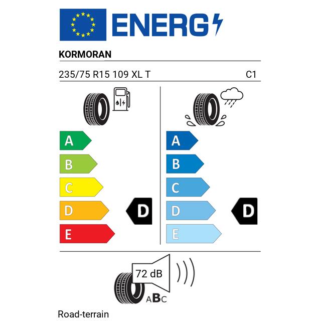 Eticheta Energetica Anvelope  235 75 R15 Kormoran Road-terrain 