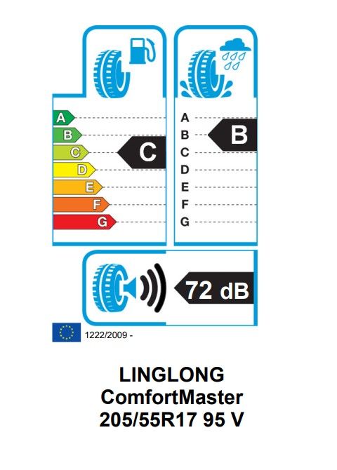 Eticheta Energetica Anvelope  205 55 R17 Linglong Comfort Master 