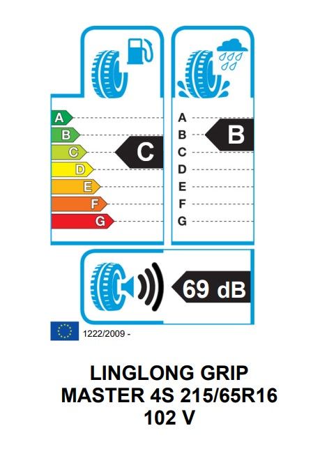 Eticheta Energetica Anvelope  215 65 R16 Linglong Grip Master 4s 