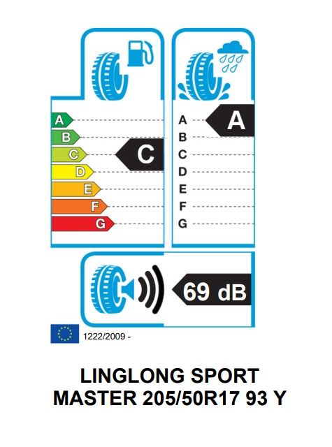 Eticheta Energetica Anvelope  205 50 R17 Linglong Sport Master 