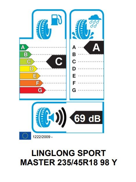 Eticheta Energetica Anvelope  235 45 R18 Linglong Sport Master 