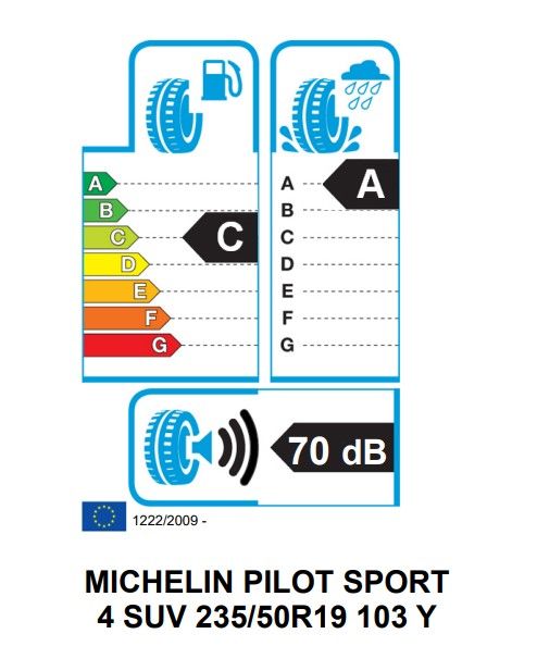 Eticheta Energetica Anvelope  235 50 R19 Michelin Pilot Sport 4 Suv 