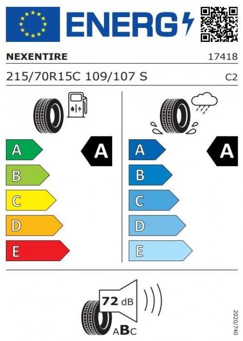 Eticheta Energetica Anvelope  215 70 R15 Nexen Roadian Ctx 
