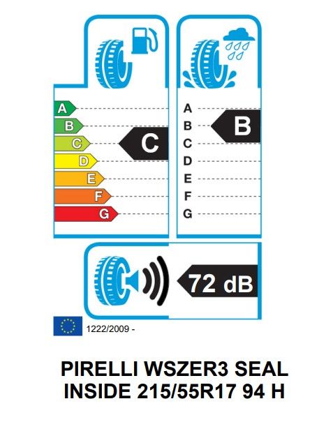 Eticheta Energetica Anvelope  215 55 R17 Pirelli Wszer3 Winter Sottozero 3 