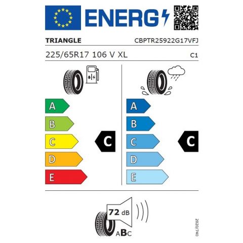 Eticheta Energetica Anvelope  225 65 R17 Triangle Tr259-advantexsuv 