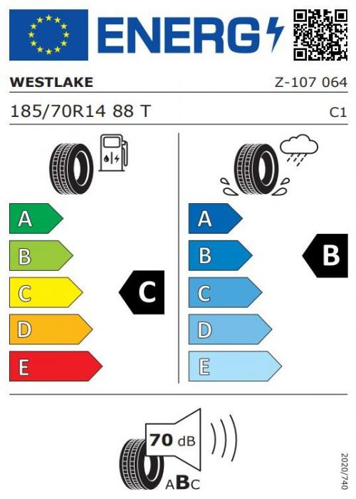 Eticheta Energetica Anvelope  185 70 R14 Westlake Z107 