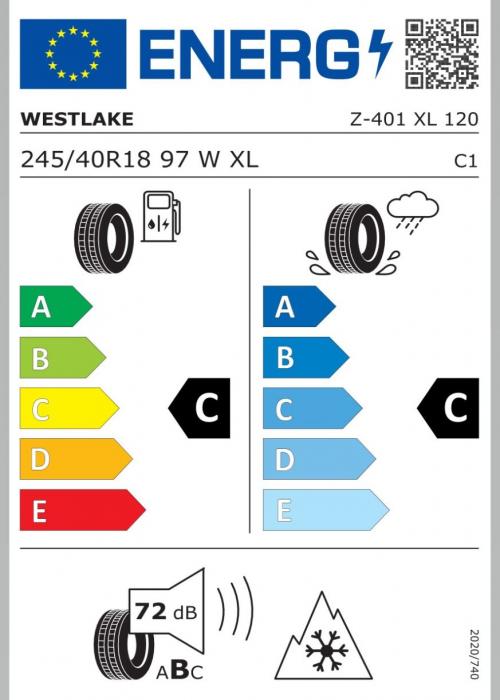 Eticheta Energetica Anvelope  245 40 R18 Westlake Z401 