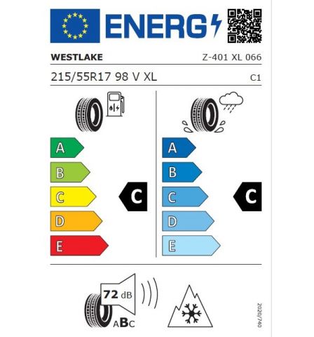 Eticheta Energetica Anvelope  215 55 R17 Westlake Z401 