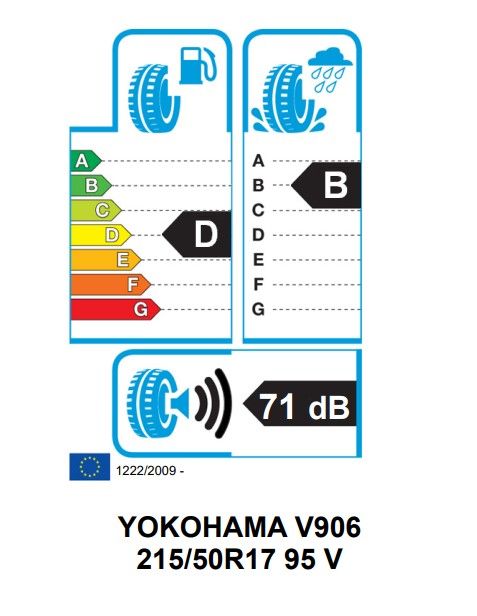 Eticheta Energetica Anvelope  215 50 R17 Yokohama V906 