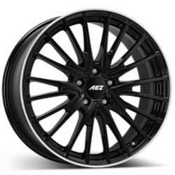 Jante ALIAJ 18 - Jante MERCEDES BENZ - Jante AEZ BERLIN BLACK BLACK/POLISHED LIP ABEF8BL49E R18 7,5 5X112 ET49.