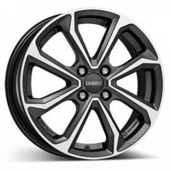 Jante ALIAJ 16 - Jante HYUNDAI, TOYOTA, KIA - Jante DEZENT KT DARK GUNMETAL/POLISHED TKTO2FP50E R16 6 4X100 ET50.