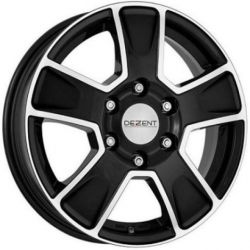 Jante ALIAJ 16 - Jante FIAT, OPEL, PEUGEOT, RENAULT, TOYOTA, CITROEN, NISSAN - Jante DEZENT VAN DARK BLACK/POLISHED TVAZQBP50 R16 6,5 5X118 ET50.