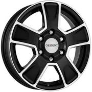 Jante ALIAJ 16 - Jante FIAT, OPEL, PEUGEOT, RENAULT, TOYOTA, CITROEN, NISSAN - Jante DEZENT VAN DARK BLACK/POLISHED TVAZQBP50 R16 6,5 5X118 ET50.