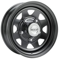 Jante ALIAJ 15 - Jante DAIHATSU, SUZUKI - Jante DOTZ 4X4 DAKAR DARK BLACK OR5NB R15 7 5X139,7 ET-12.