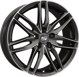 Jante ALIAJ 15 - Jante Mini Coupe-Clubman-Cooper, Hyundai i20, Dacia Logan-Sandero, Renault Clio 3-Megane, Rover Streetwise, Opel Astra –Corsa-Vectra B, Toyota IQ-Yaris - Jante MSW 24 silver gun R15 6,5 4X100 ET43.