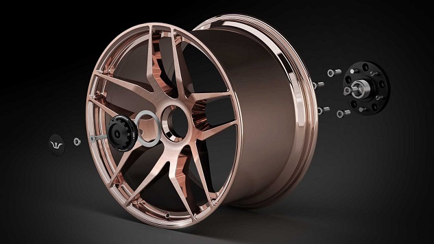 Jante RoseGold exploded Mercedes AMG GT