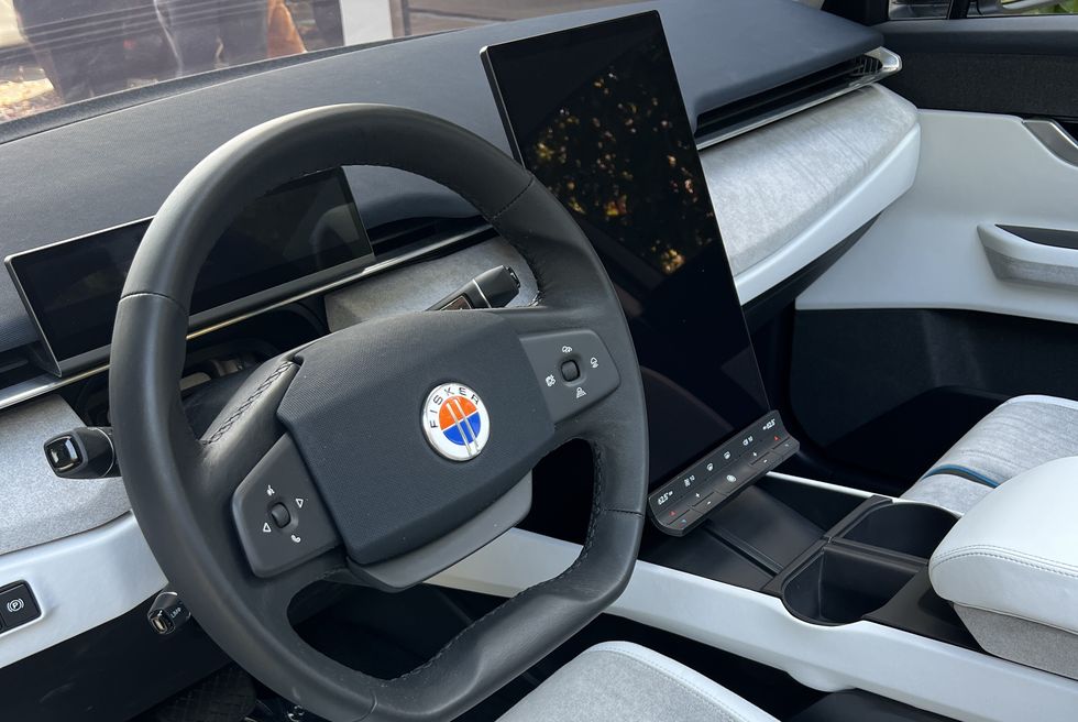 suv electric ocean 2023 fisker automotive interior